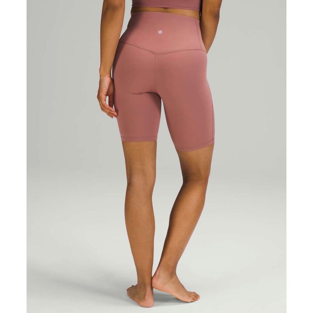 Lululemon Align High-Rise Short 8 Spiced Chai Color Yoga Biker Athletic Sz 4